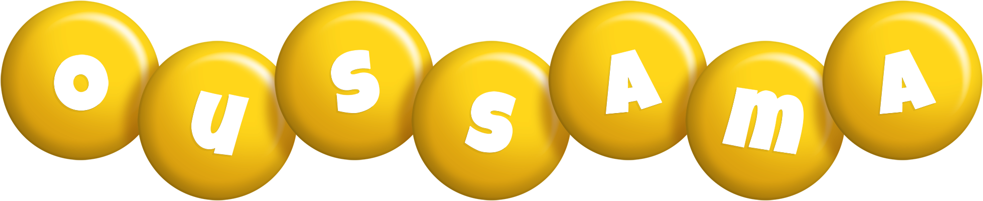 Oussama candy-yellow logo