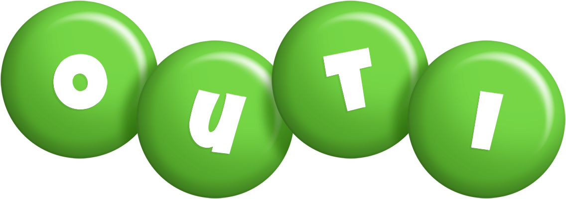 Outi candy-green logo