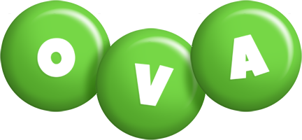 Ova candy-green logo