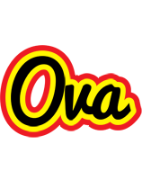 Ova flaming logo