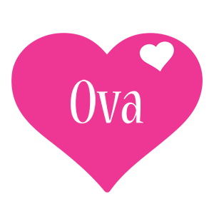 Ova love-heart logo