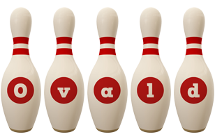 Ovald bowling-pin logo