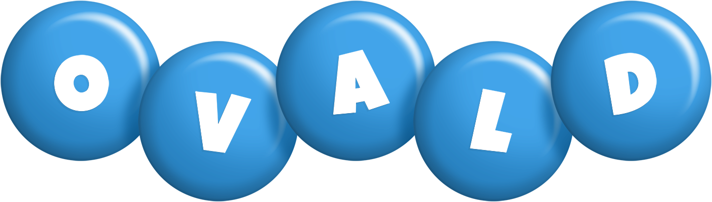 Ovald candy-blue logo