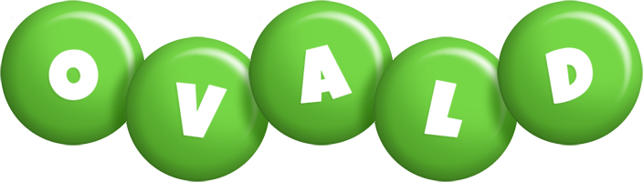 Ovald candy-green logo