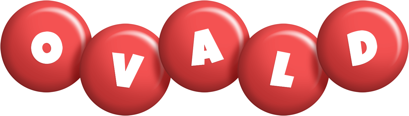 Ovald candy-red logo