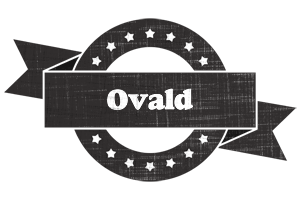Ovald grunge logo