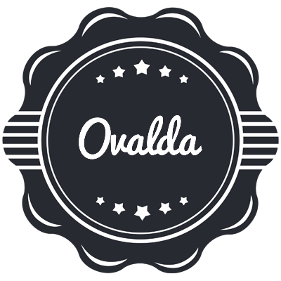 Ovalda badge logo