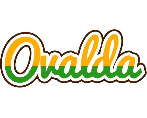 Ovalda banana logo