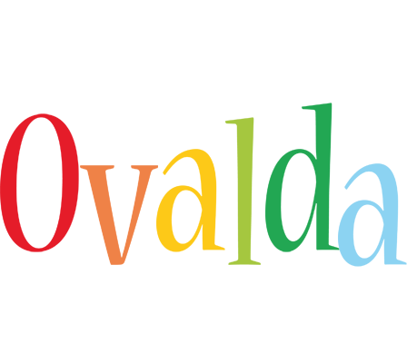 Ovalda birthday logo