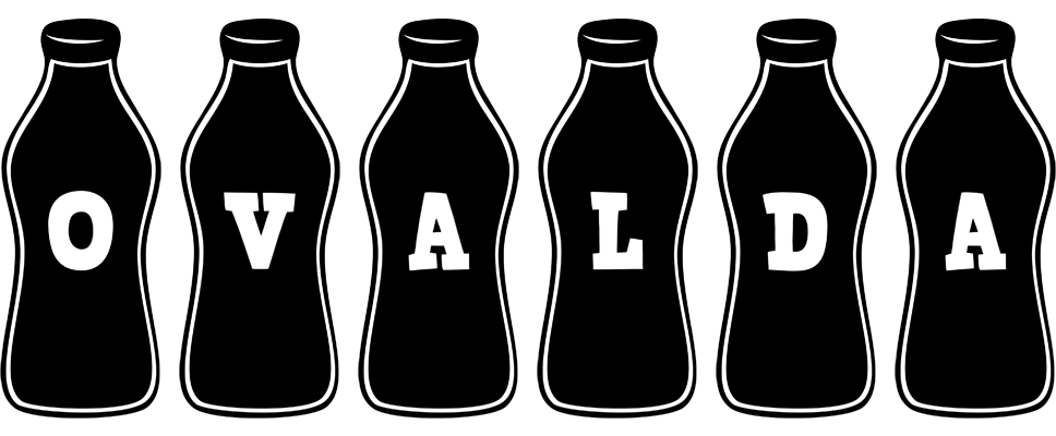 Ovalda bottle logo