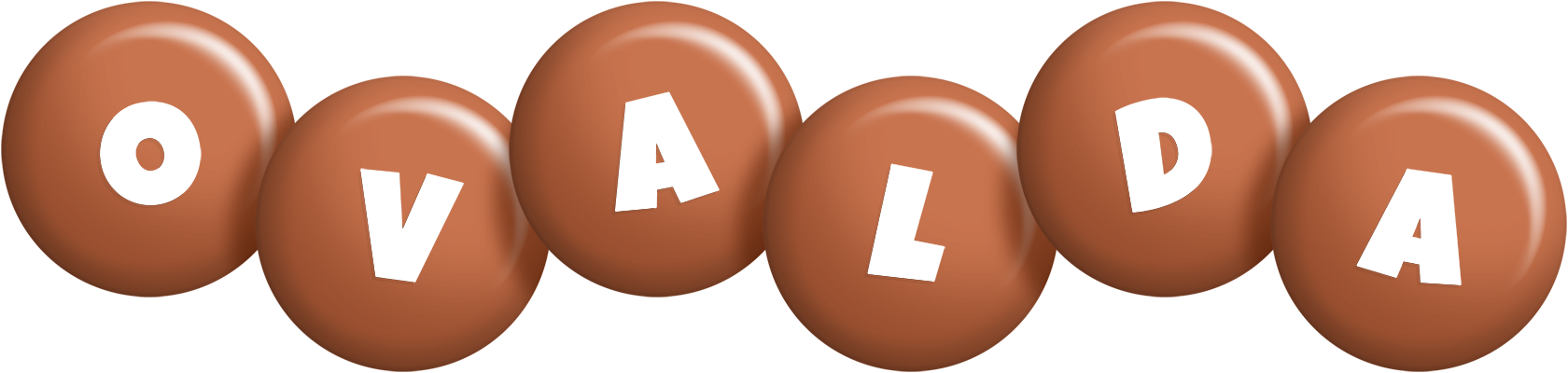Ovalda candy-brown logo
