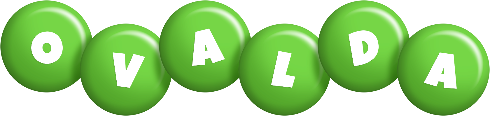 Ovalda candy-green logo