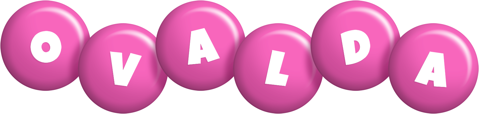 Ovalda candy-pink logo
