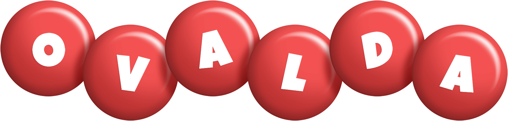Ovalda candy-red logo