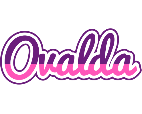 Ovalda cheerful logo