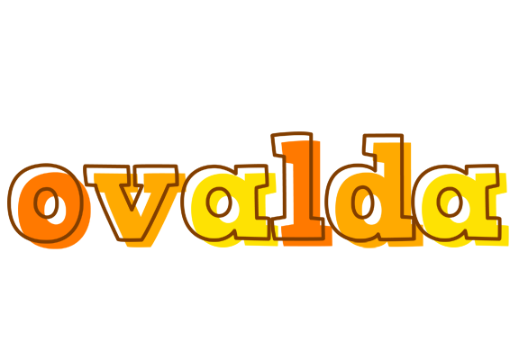 Ovalda desert logo
