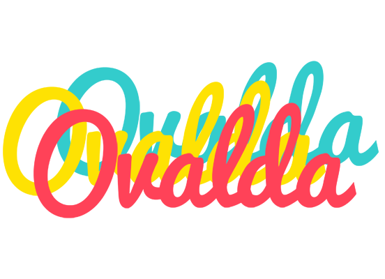 Ovalda disco logo
