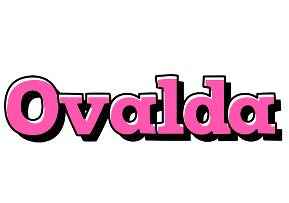 Ovalda girlish logo