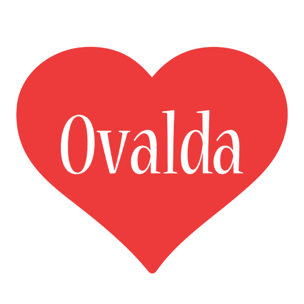Ovalda love logo