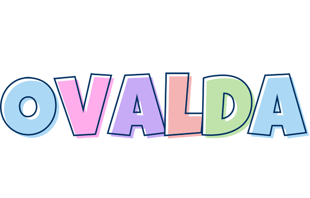 Ovalda pastel logo