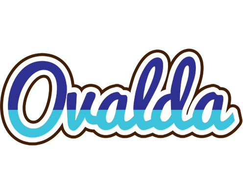 Ovalda raining logo