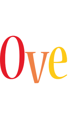 Ove birthday logo