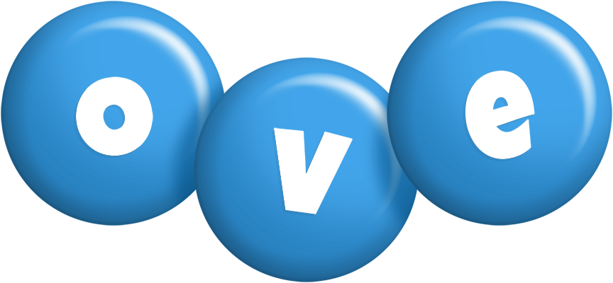 Ove candy-blue logo