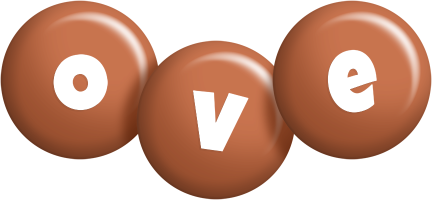 Ove candy-brown logo