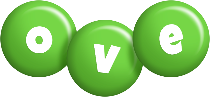 Ove candy-green logo