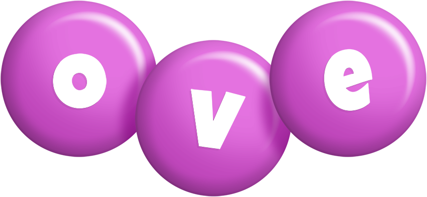 Ove candy-purple logo
