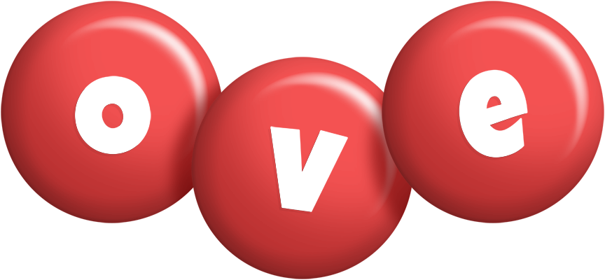 Ove candy-red logo
