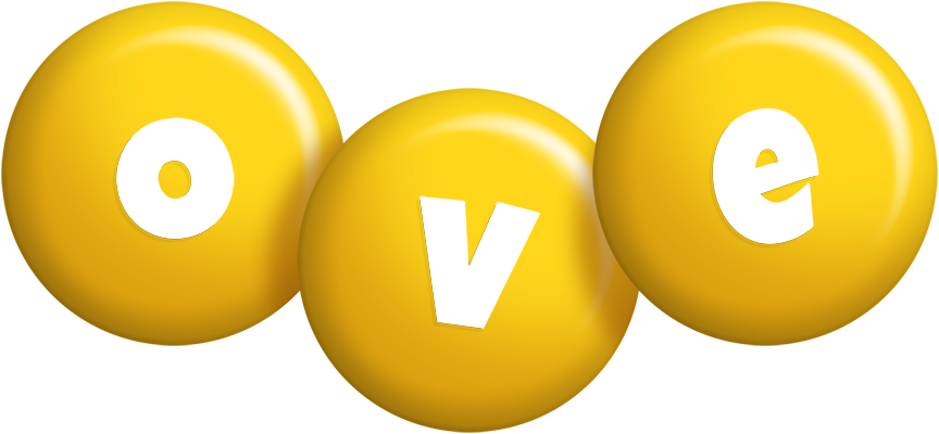Ove candy-yellow logo
