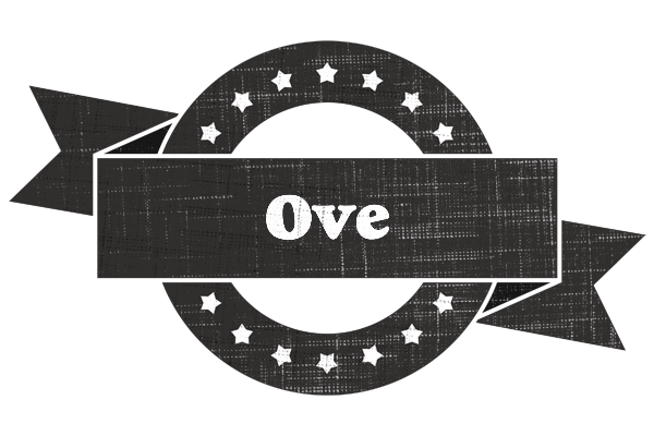 Ove grunge logo