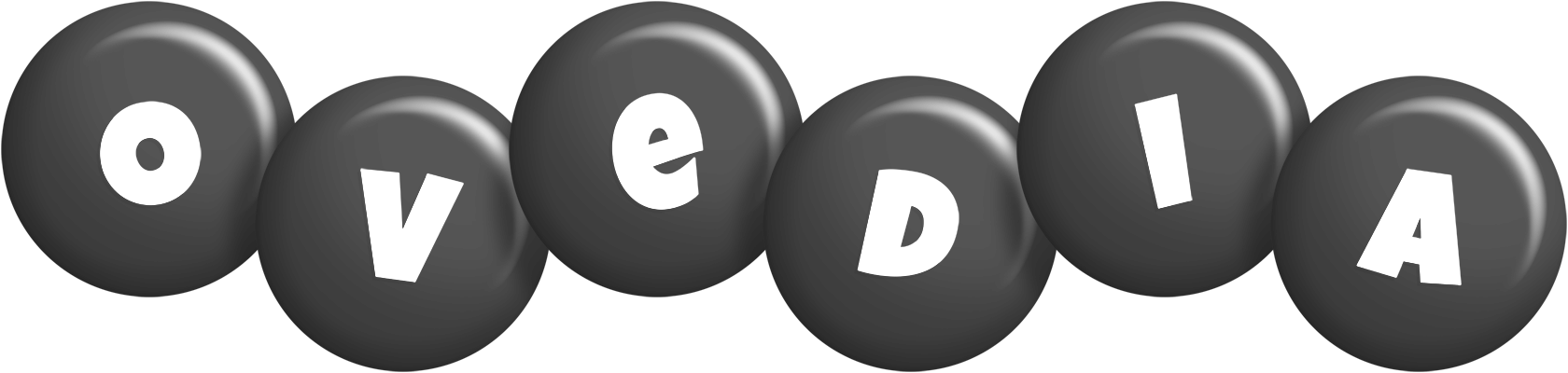 Ovedia candy-black logo