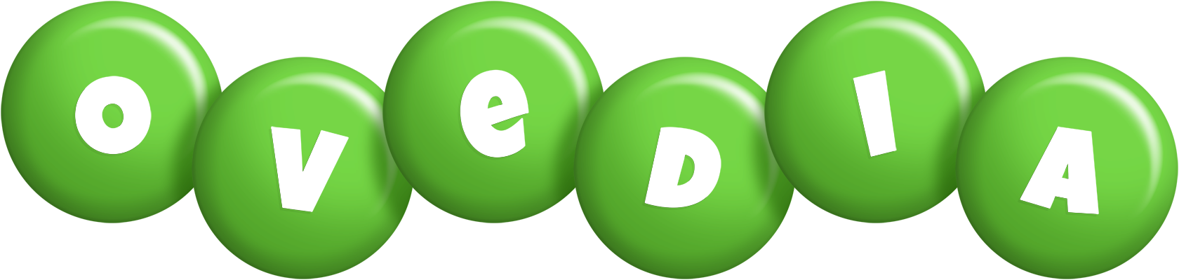 Ovedia candy-green logo