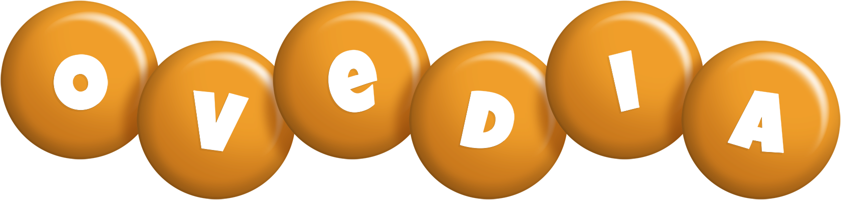 Ovedia candy-orange logo