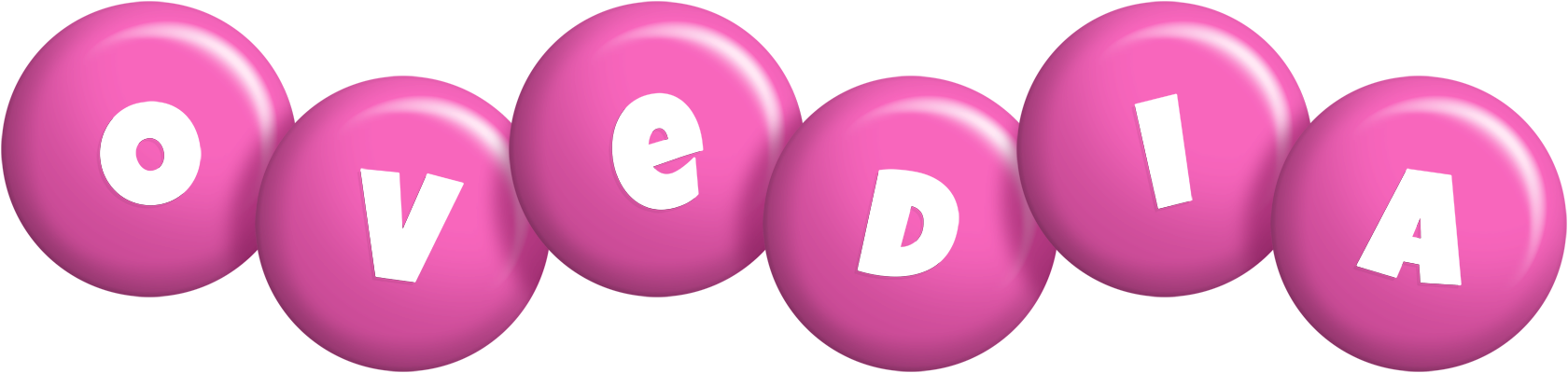Ovedia candy-pink logo