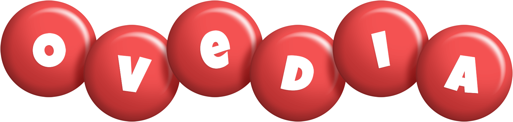Ovedia candy-red logo
