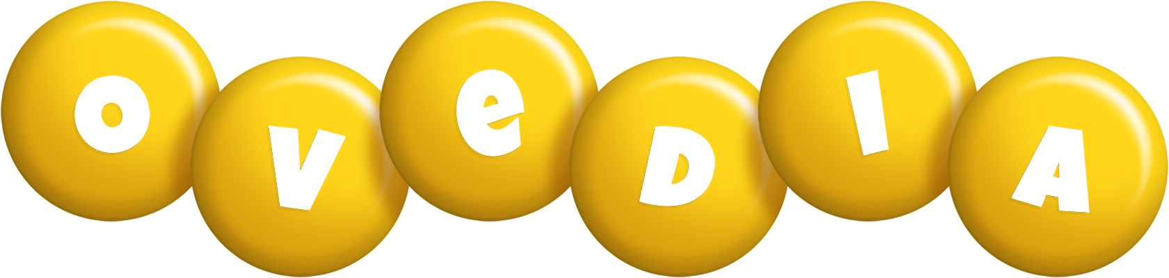 Ovedia candy-yellow logo