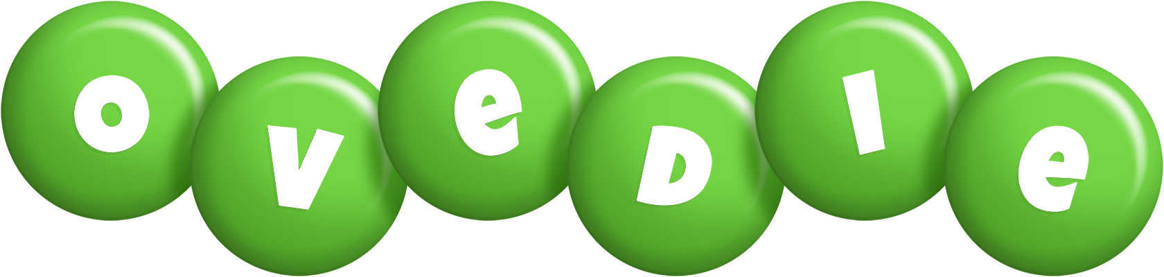 Ovedie candy-green logo