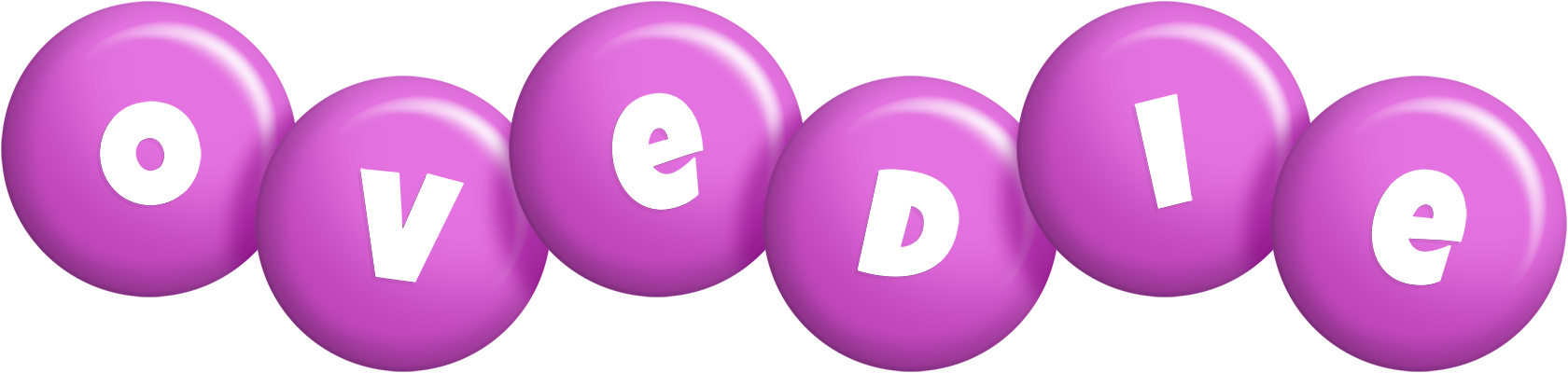 Ovedie candy-purple logo