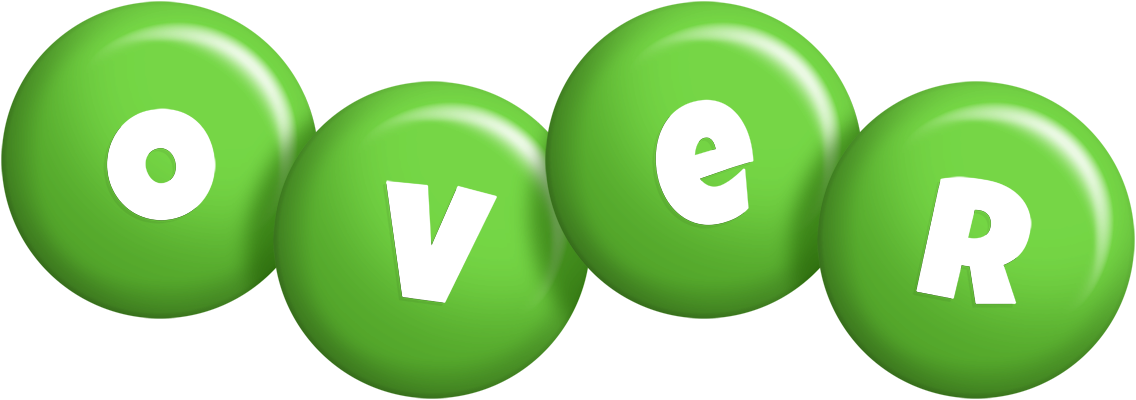 Over candy-green logo