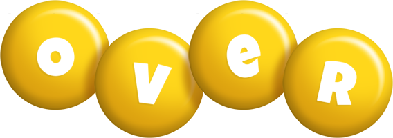 Over candy-yellow logo