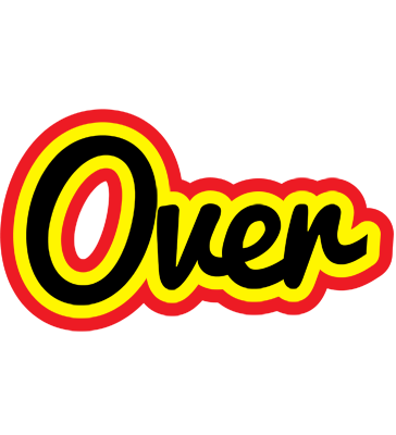 Over flaming logo