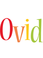 Ovid birthday logo