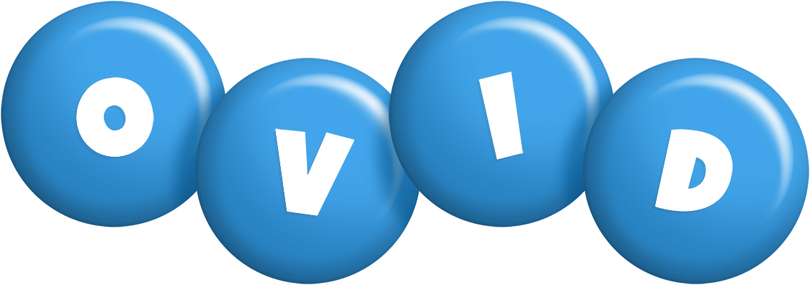 Ovid candy-blue logo