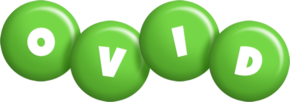 Ovid candy-green logo