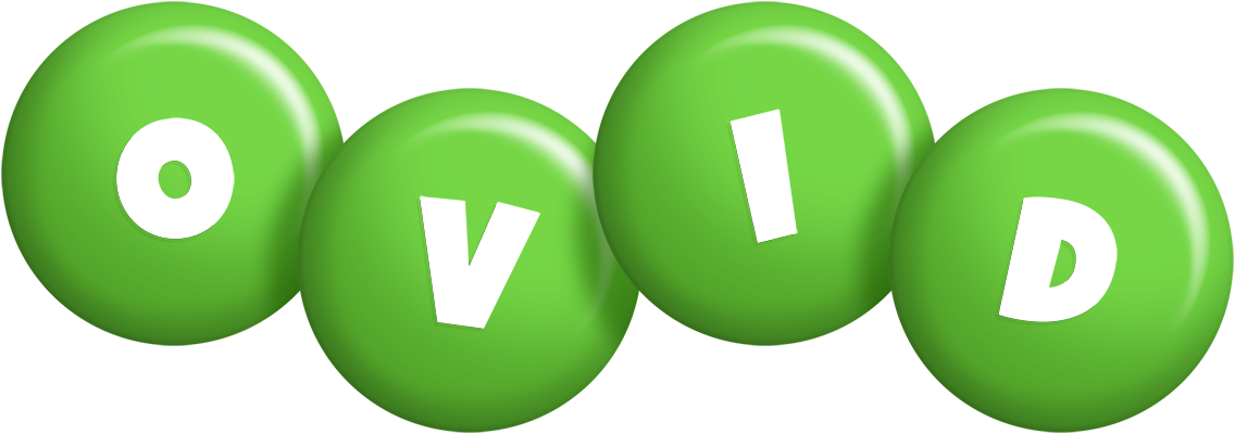 Ovid candy-green logo