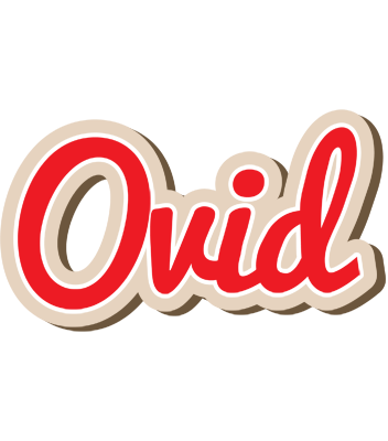 Ovid chocolate logo