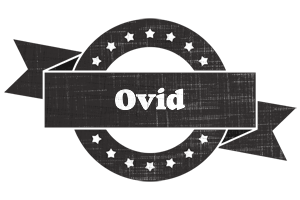 Ovid grunge logo